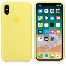 Силиконовый чехол Apple Silicone Case для iPhone X /10 Xs Lemonade