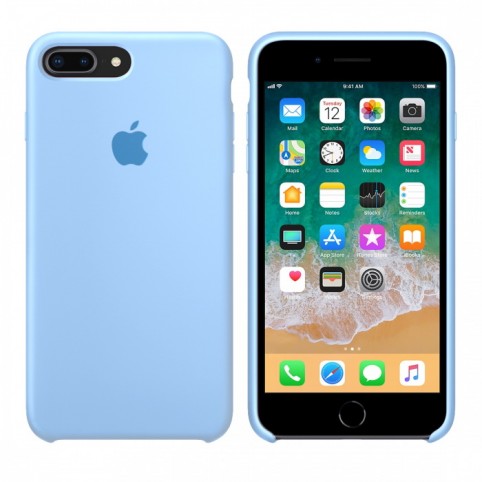Силиконовый чехол Apple Silicone Case Sky Blue для iPhone 7 Plus / 8 Plus 