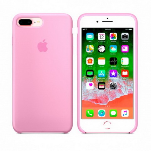 Силиконовый чехол Apple Silicone Case для iPhone 7 plus/8 plus розовый