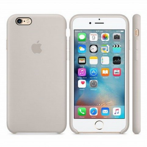 Чехол Apple силиконовый Original iPhone 6/6s plus stone