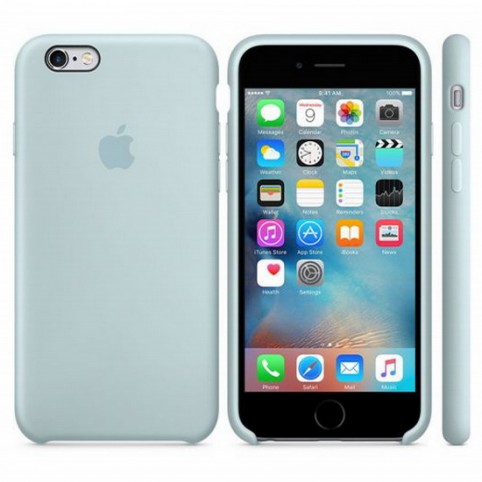 Оригинальный силиконовый чехол iPhone 6/6s turquoise