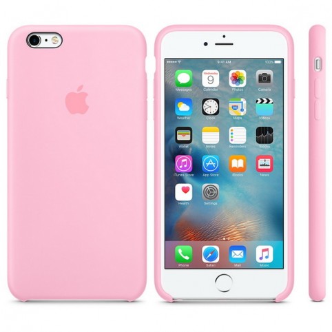 Оригинальный Силиконовый чехол iPhone 6,6S Pink
