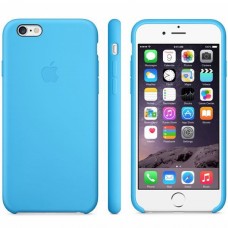 Оригинальный силиконовый чехол для iPhone 6/6s Plus синий