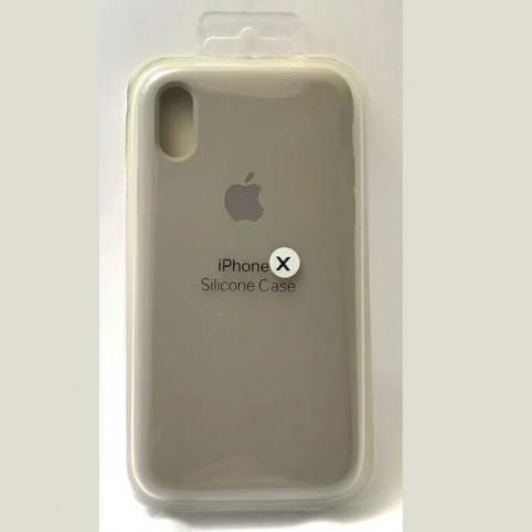 Силиконовый чехол Apple для iPhone X/10 «pebble»